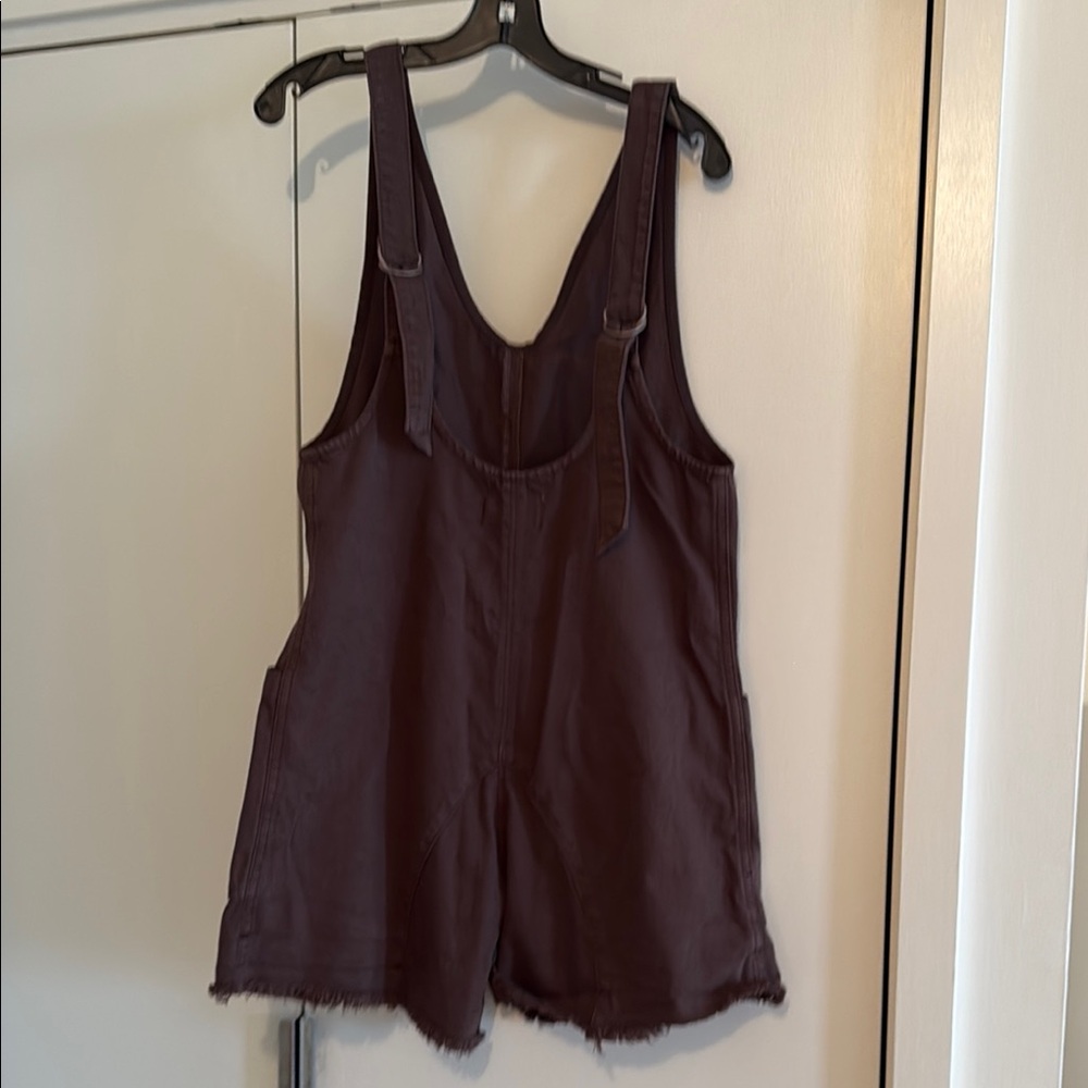 FREE PEOPLE - We The Free - Mocha Brown Relaxed Romper XS - Picture 9 of 9
